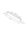 HANOK * APLIQUE LED 14W 3000K 110º BLANCA
